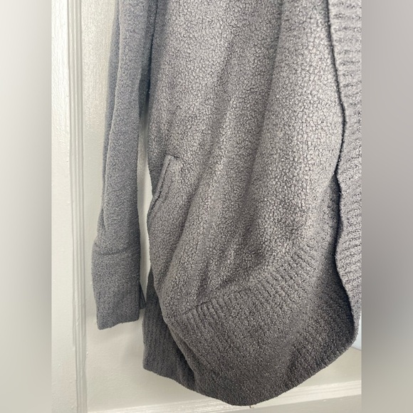 BAREFOOT DREAMS M Cozy Heather Gray Women's Sweater with Pockets - Picture 3 of 5